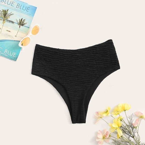 

Textured Bikini Panty, Black