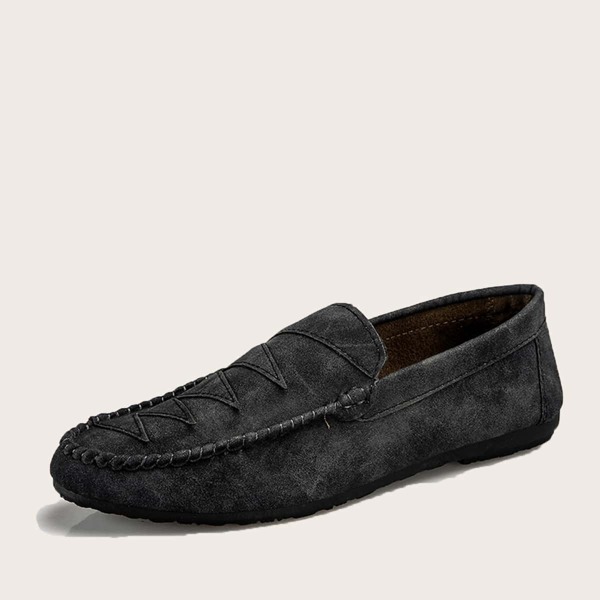 

Men Stitch Detail Slip On Loafers