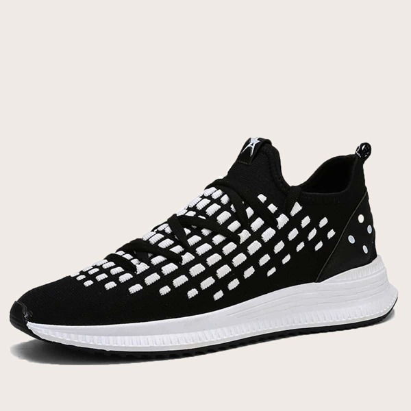 

Men Two Tone Lace-up Front Sneakers