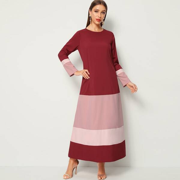 

Color Block Longline Dress