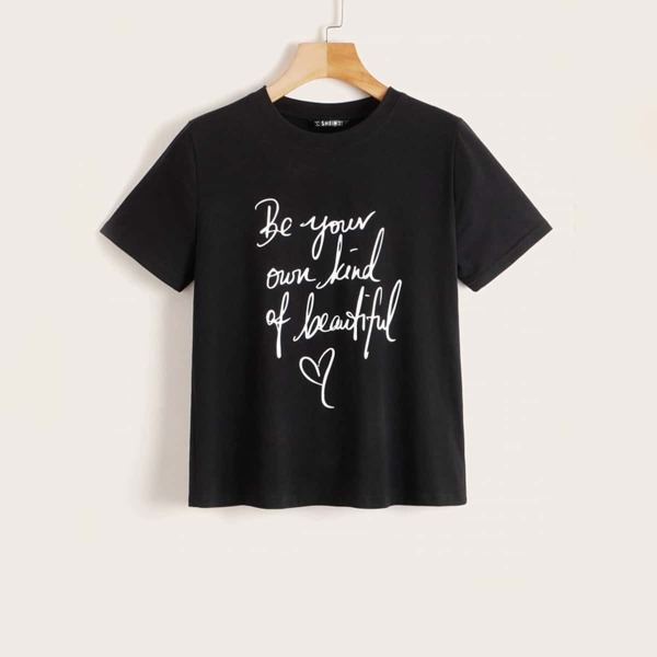 

Plus Slogan Print Tee