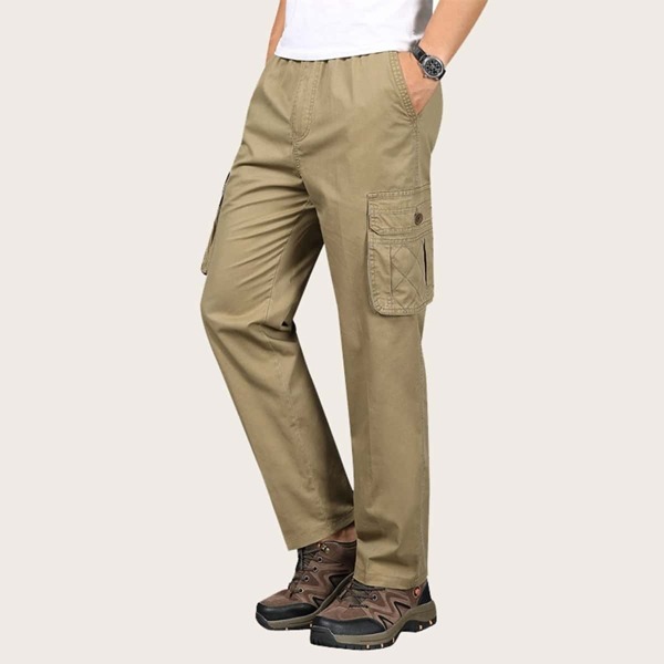 

Men Side Flap Pockets Cargo Pants
