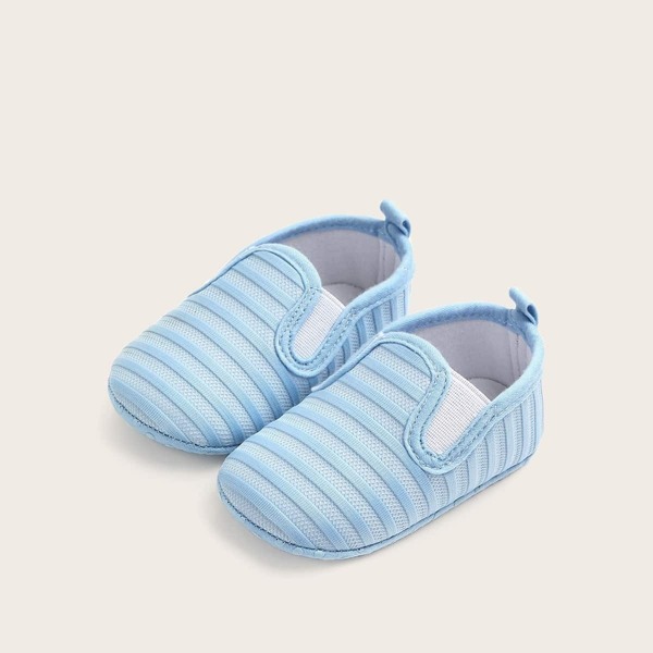 

Baby Boys Striped Slip On Flats