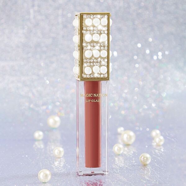 

Star Shine Satin Lips Gloss 01 Peach Milk Tea, Red