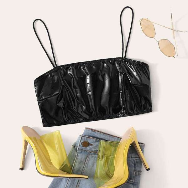 

Leather Look Cami Top