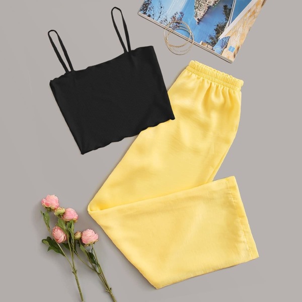 

Rib Cami Top & Pants PJ Set