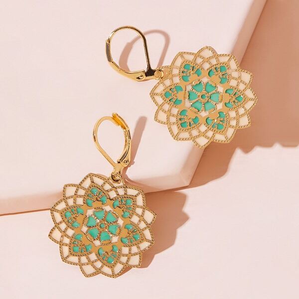 

Mandala Drop Earrings 1pair