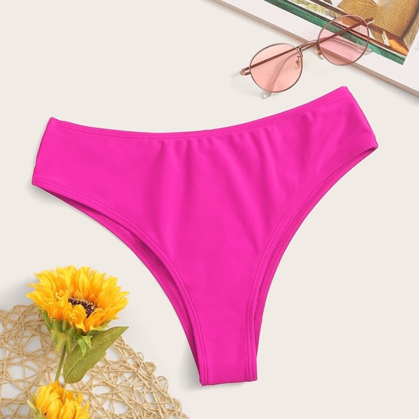 

Neon Pink High Waist Bikini Panty