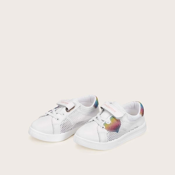 

Toddler Girls Glitter Heart Patch Sneakers