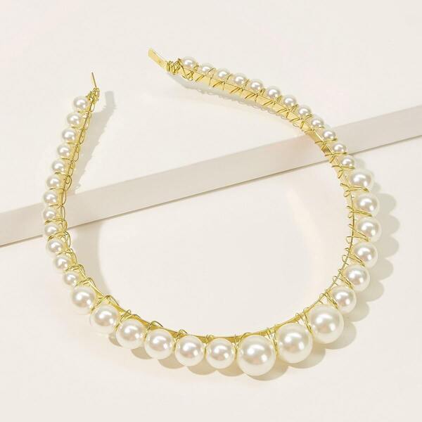 

Faux Pearl Decor Headband