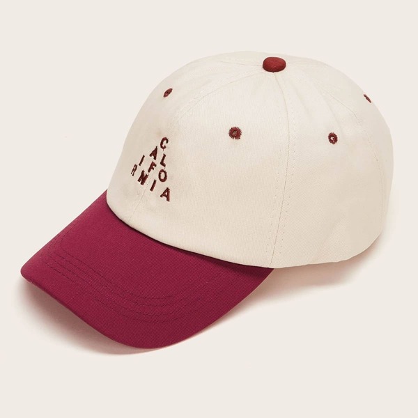 

Men Letter Embroidery Baseball Cap, Multicolor