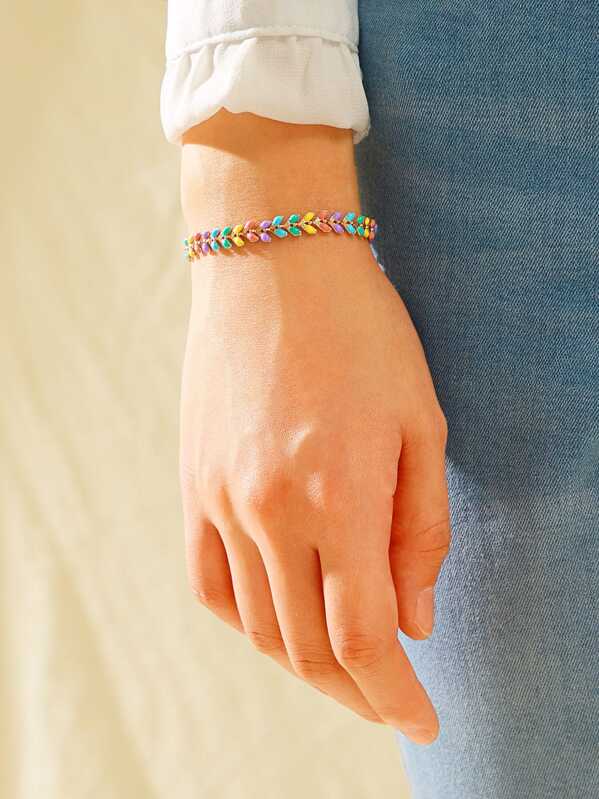 

Colorful Chain Bracelet 1pc, Multicolor