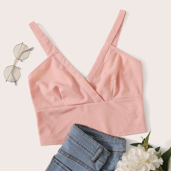 

Surplice Neck Wide Hem Top