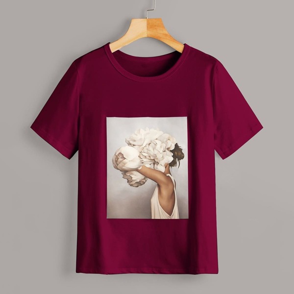 

Figure Print Short Sleeve Tee