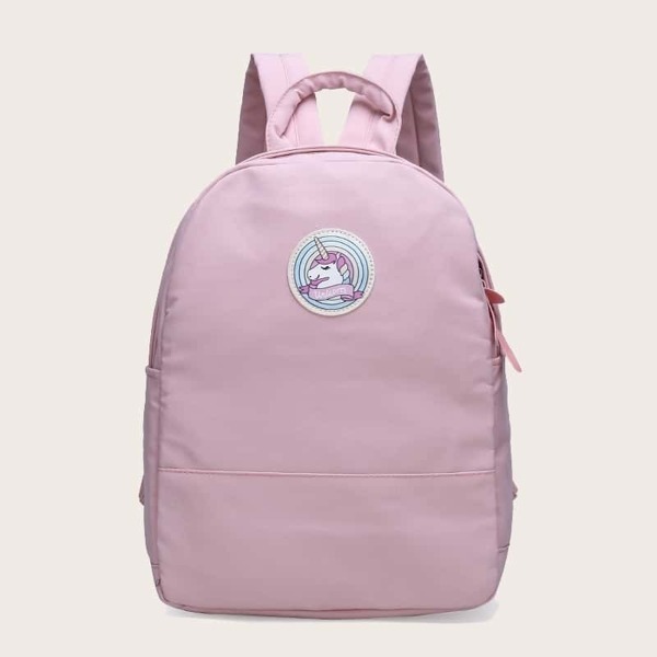 

Girls Unicorn Patch Decor Backpack