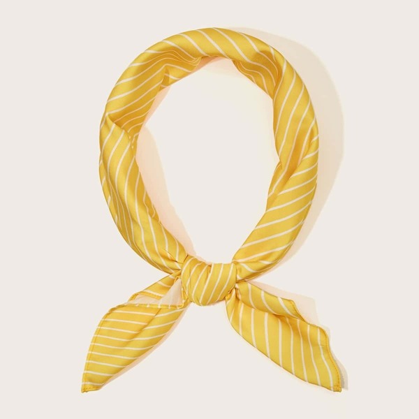 

Striped Pattern Bandana, Multicolor