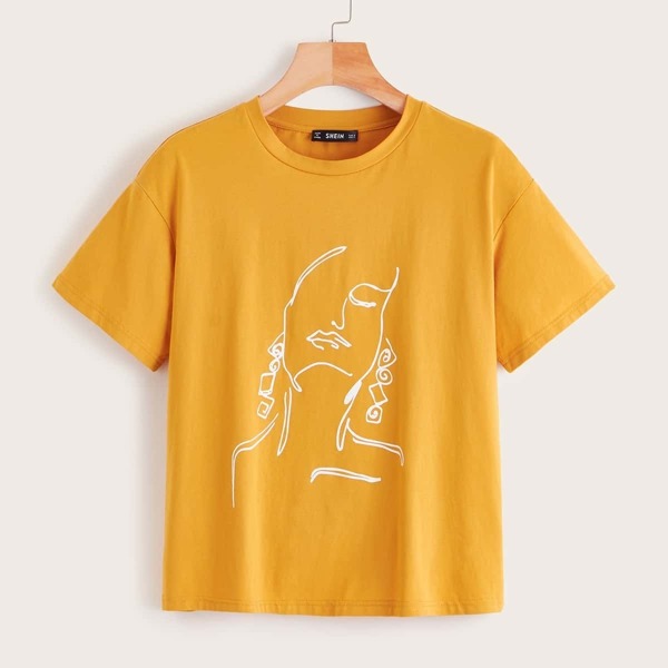 

Figure Print Short Sleeve Tee