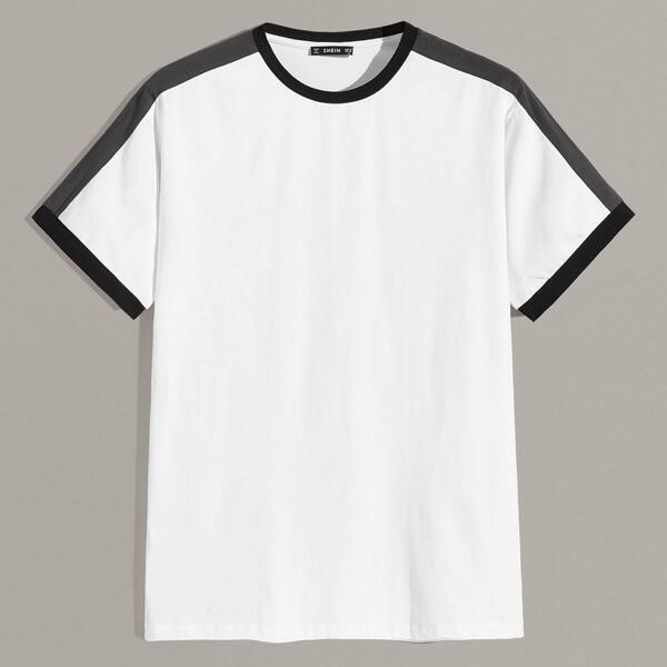 

Men Contrast Panel Ringer Tee