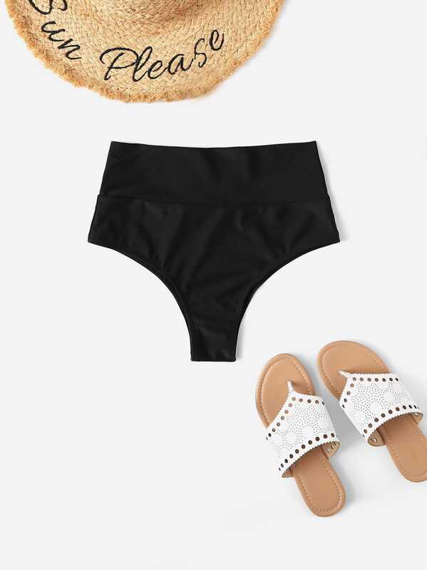

High Waist Bikini Panty, Black
