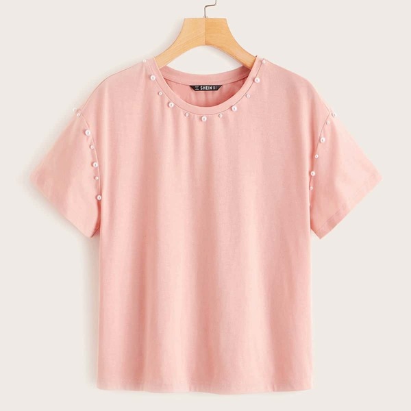 

Pearl Beaded Tee