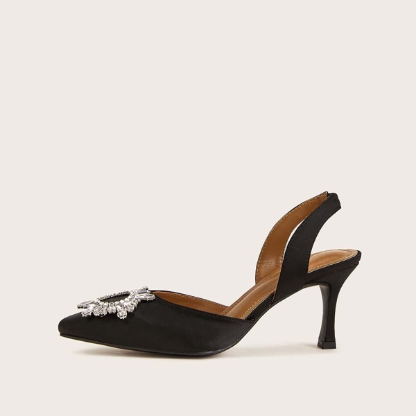 

Jewelled Decor Point Toe Stiletto Heels