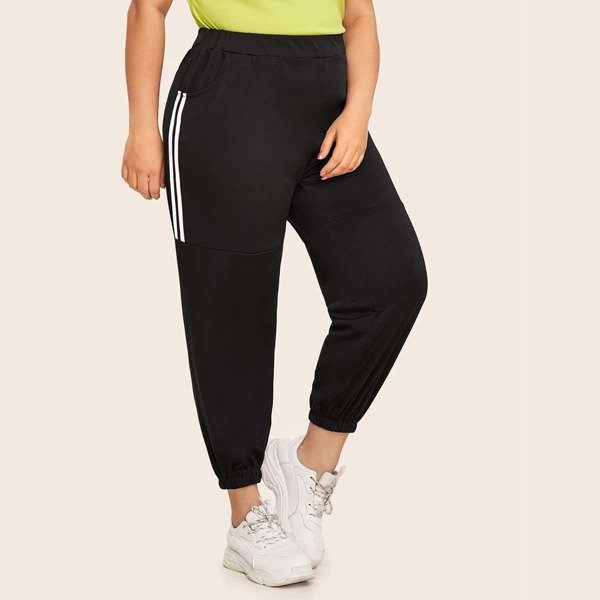 

Plus Side Stripe Pocket Side Sweatpants