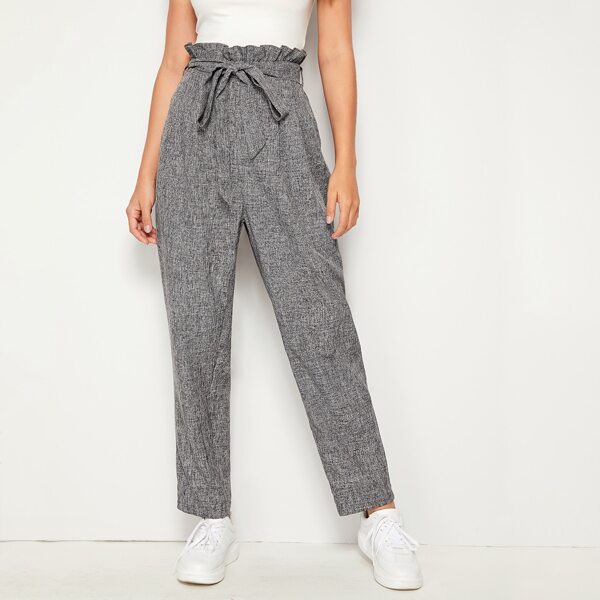 

Paperbag Waist Self Belted Pants