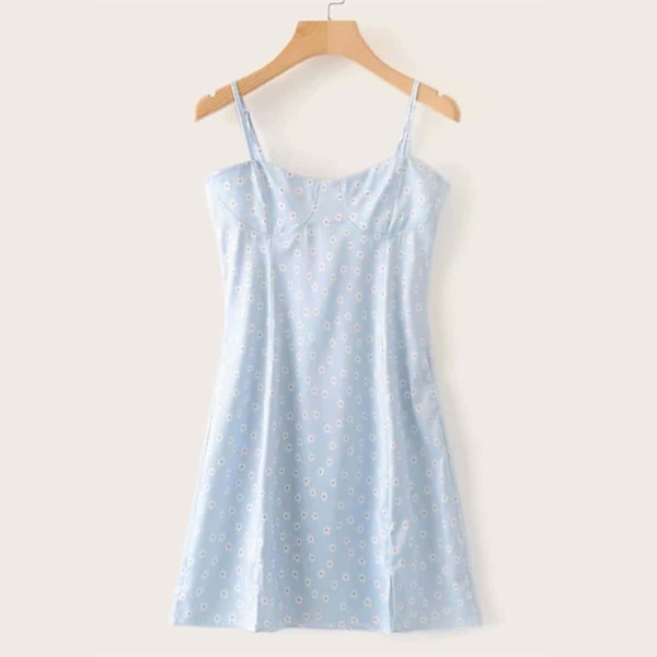 

Allover Ditsy Floral Print Cami Dress