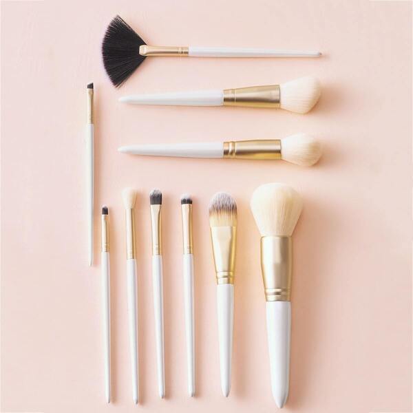 

Fan Shaped Two Tone Handle Brush 10pcs
