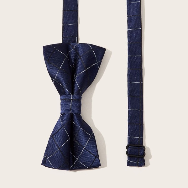 

Men Plaid Pattern Bow Tie