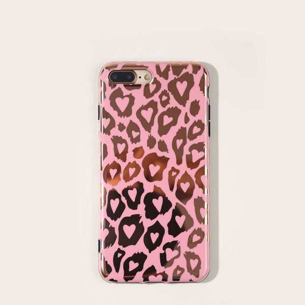 

Leopard Pattern iPhone Case, Pink