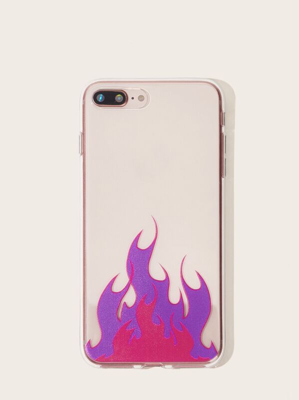 

Чехол для iPhone с узором "огонь
