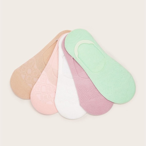 

Color-block Invisible Socks 5pairs