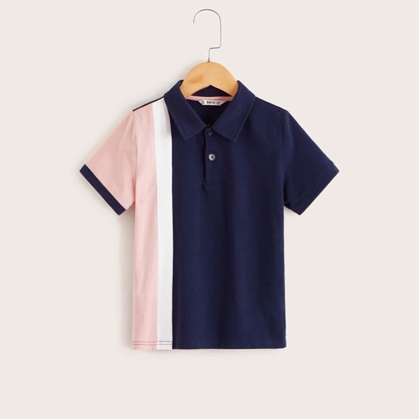 

Boys Colorblock Polo Shirt, Multicolor