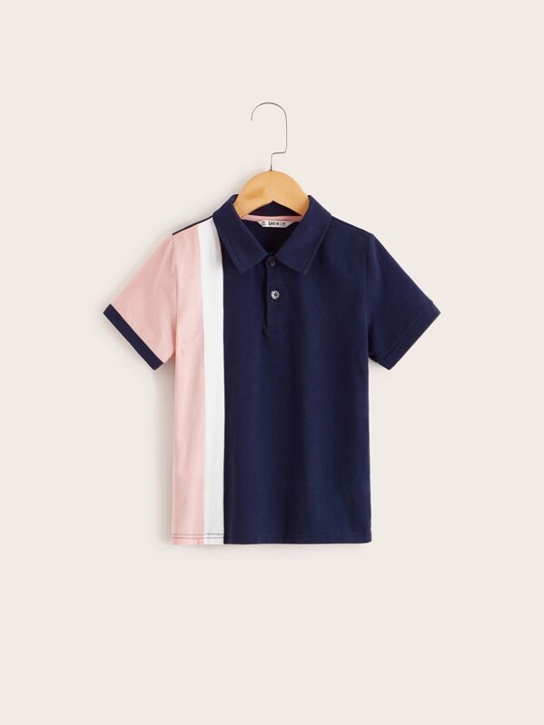 

Boys Colorblock Polo Shirt, Multicolor
