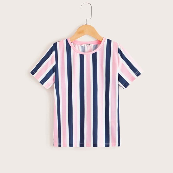 

Boys Short Sleeve Striped Tee