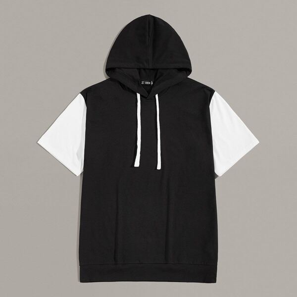 

Men Two Tone Drawstring Hoodie