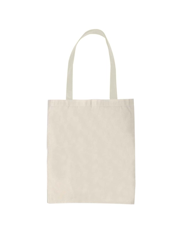 

SHEIN Cartoon Print Tote Bag, White