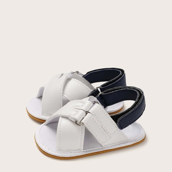 

Baby Girls Two Tone Slingback Flat Sandals