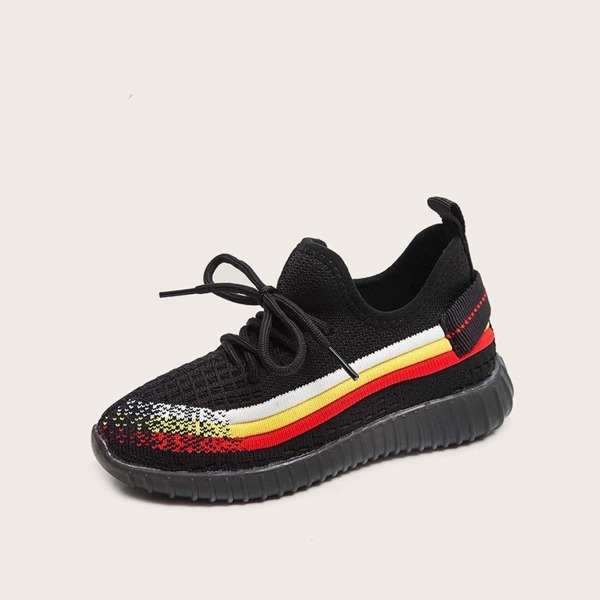 

Toddler Boys Lace-up Front Striped Trainers, Multicolor