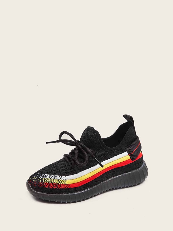

Toddler Boys Lace-up Front Striped Trainers, Multicolor