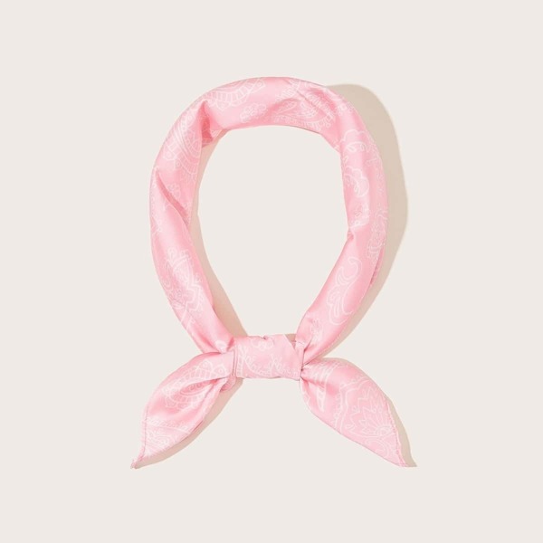 

Paisley Pattern Bandana, Pink