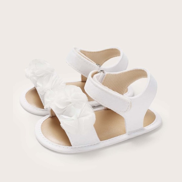 

Baby Applique Decor Velcro Strap Sandals