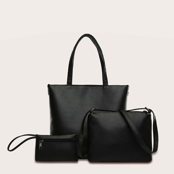 

Minimalist Tote Bag With Clutch 3pcs