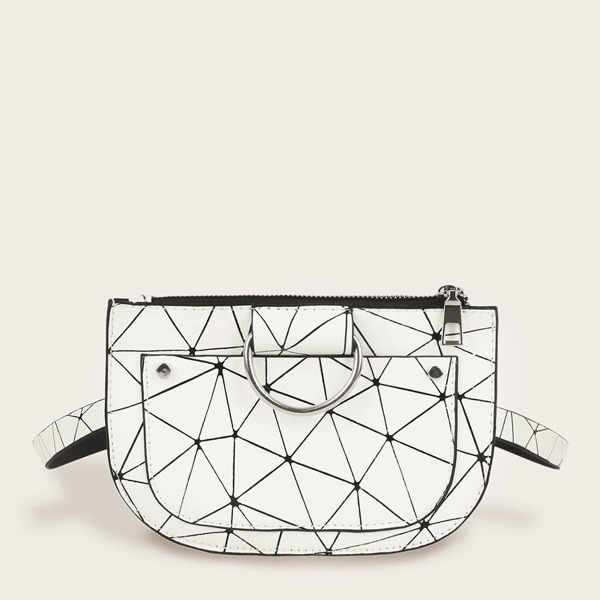 

Geometric Print Fanny Pack