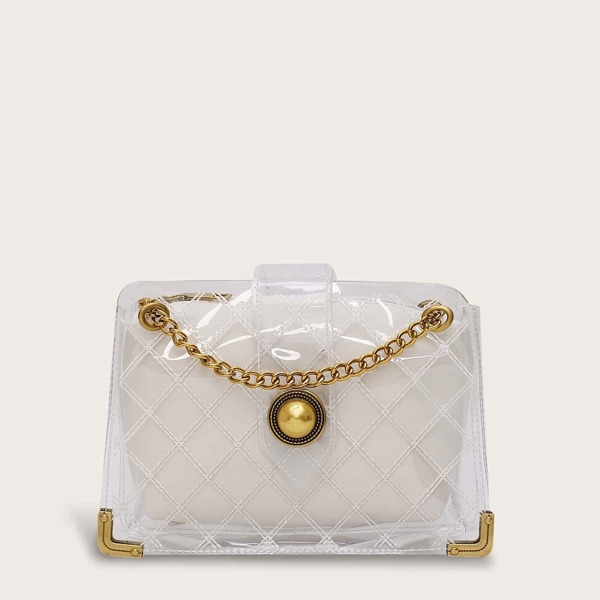 

Stitch Detail Chain Shoulder Bag