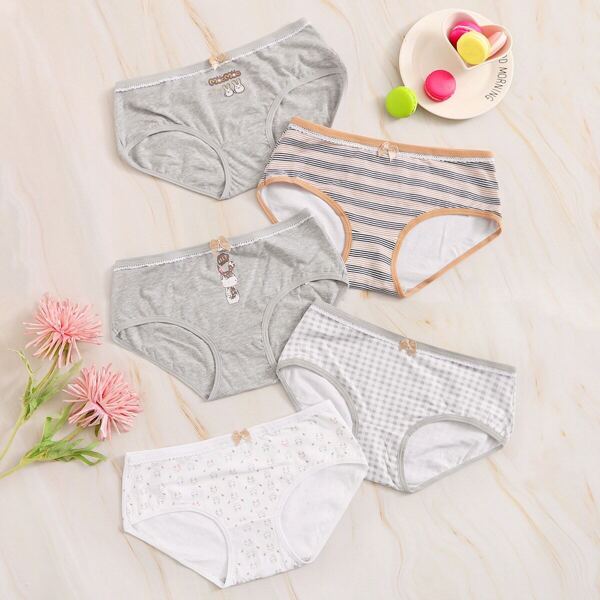 

Mixed Print Panty Set 5pack