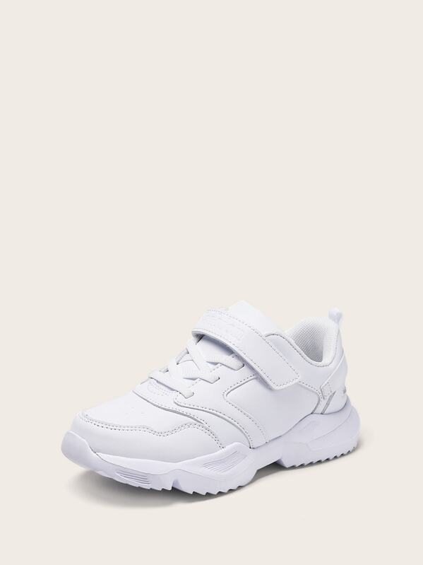 

Toddler Boys Velcro Strap Chunky Sole Trainers, White