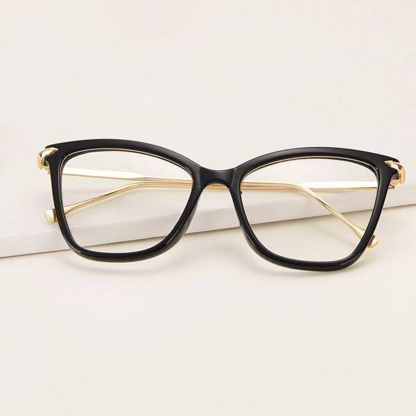 

Plain Frame Glasses, Black