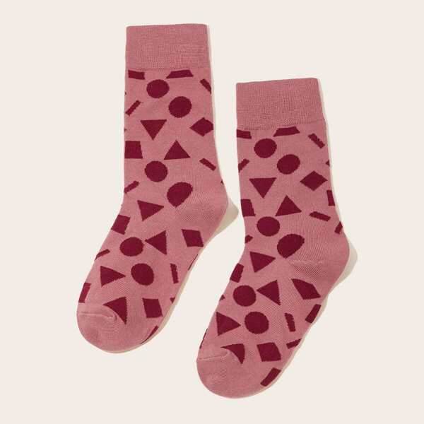 

Geometric Pattern Ankle Socks 1pair